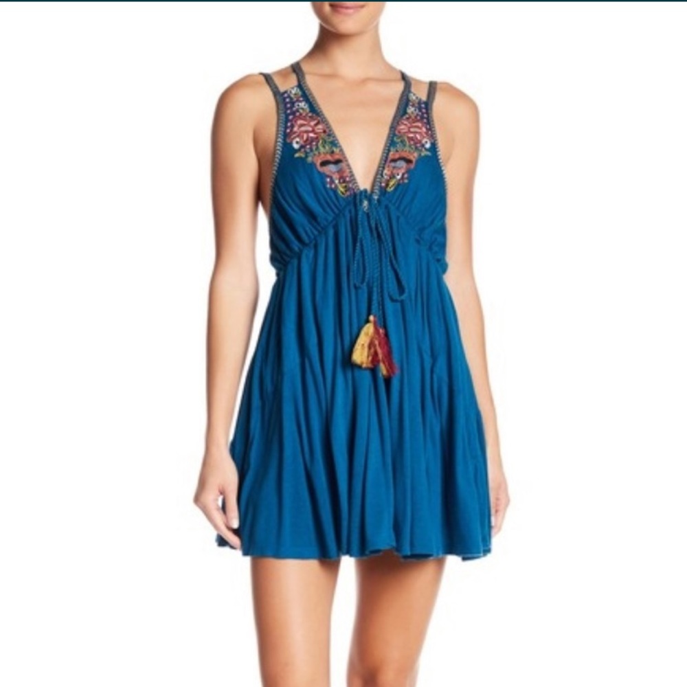 Free People Lovers Cove Minidress, NWT - Picture 1 of 3